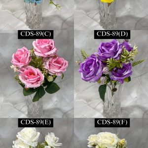 6 Pcs Rose Bunch(medium)-Assorted colour