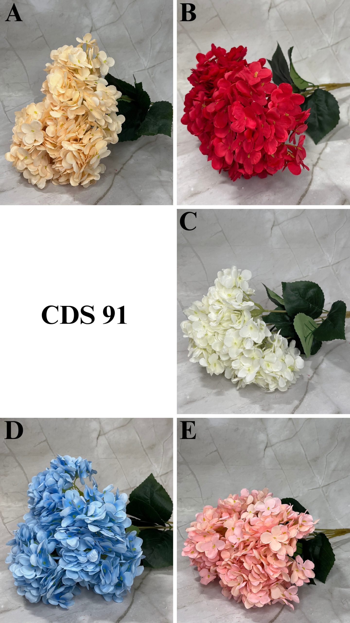 5 Pcs Hydrogen Macrophylla Bunch-Assorted colour - Image 1