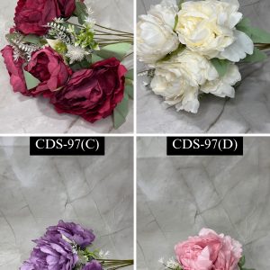 5 Pcs Mini Rose Bunch -Assorted colour