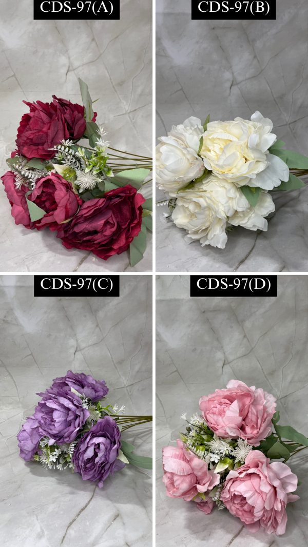 5 Pcs Mini Rose Bunch -Assorted colour