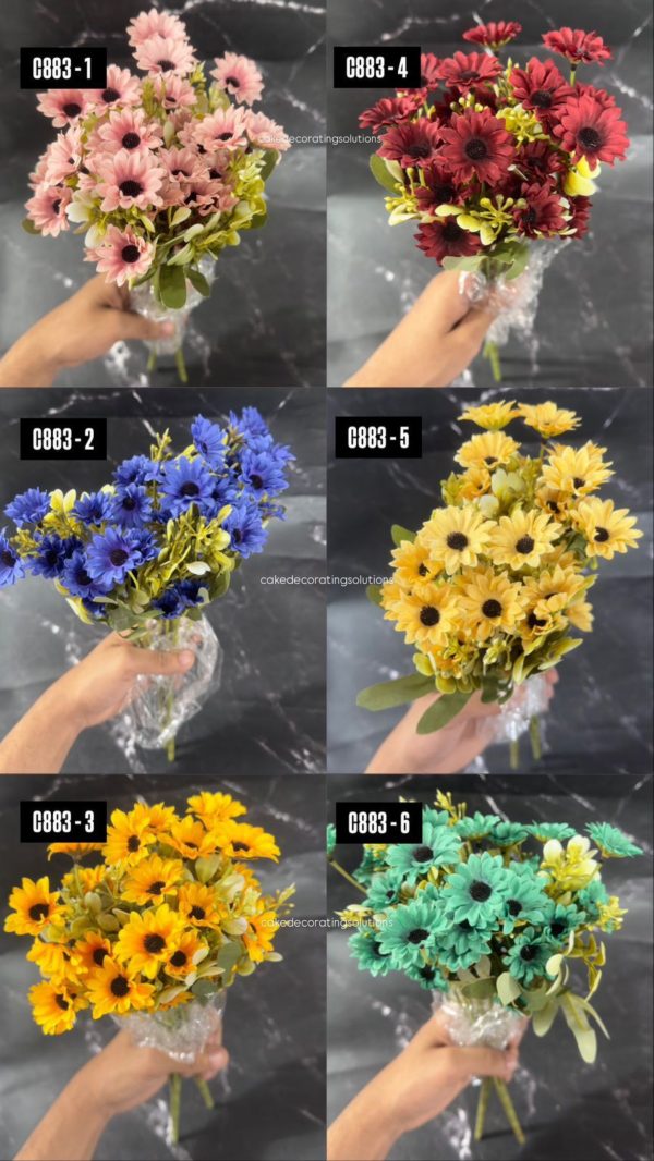 20 Daisy Flower Bunch -Assorted colour
