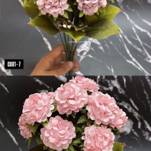 10 Hydrangea Flower Bunch-Assorted Colours