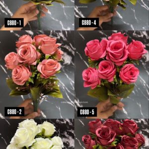 10 Rose Flower Bunch - Assorted Colours