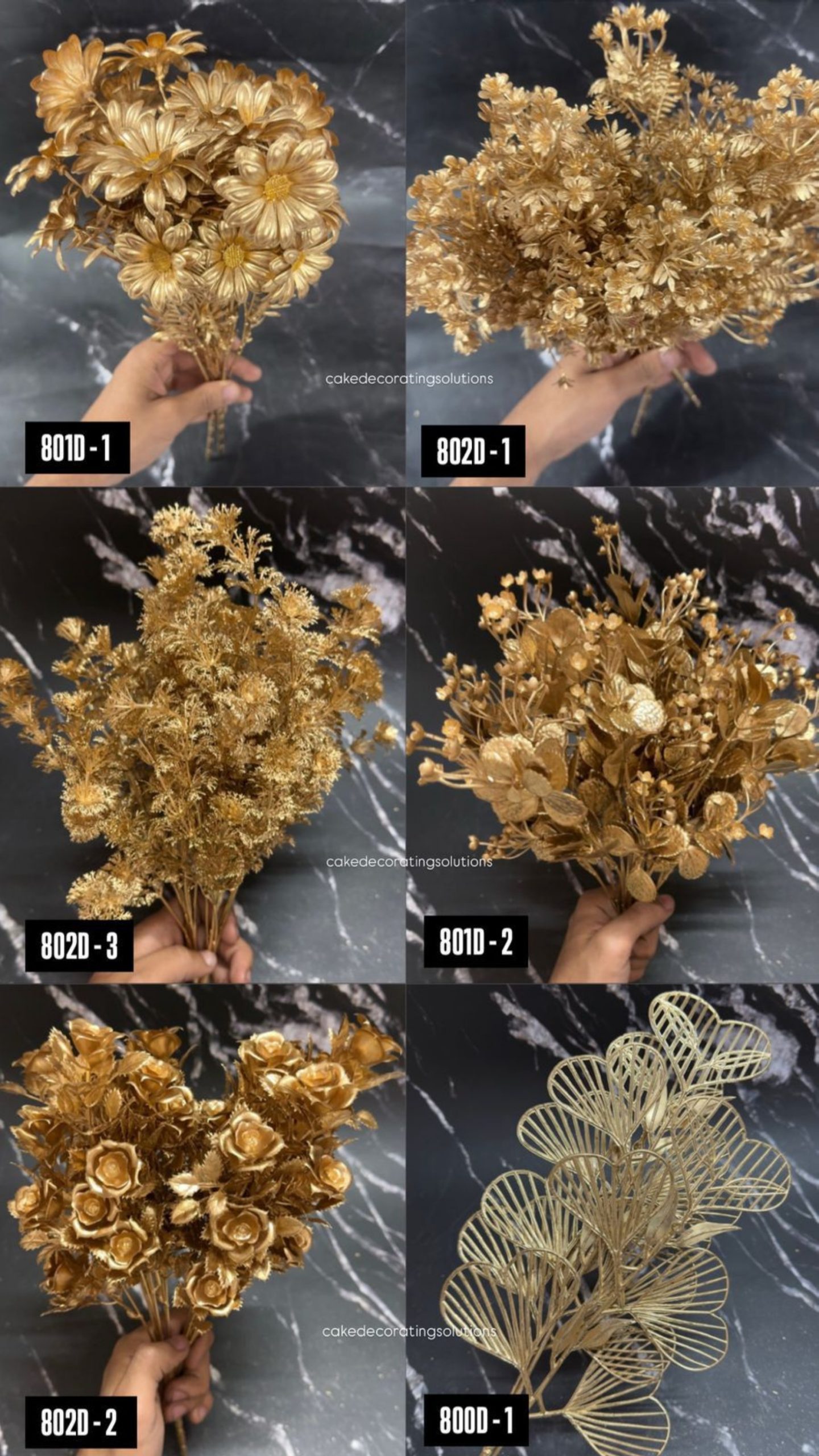 Gold Brooch Flower Bunch|Gold Garg Novelties Bunch - Image 1