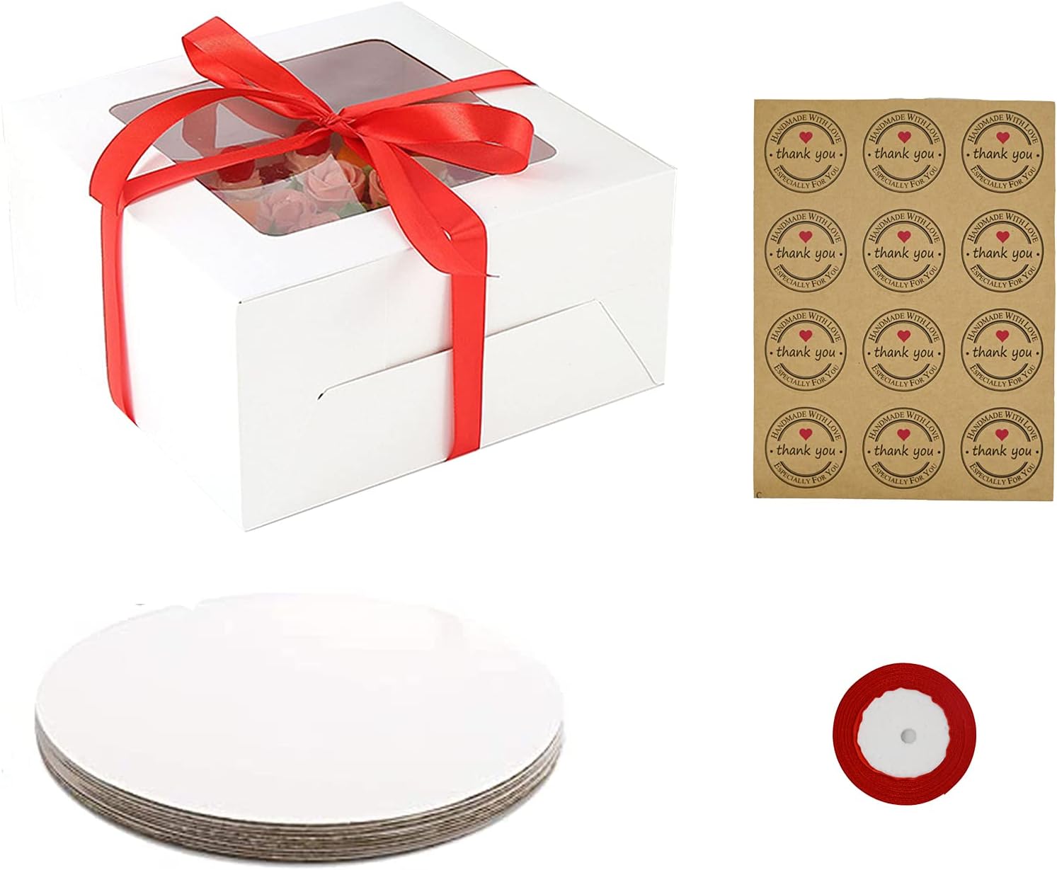 2 Pound White Window Box 10 x 10 x 5 - Image 1