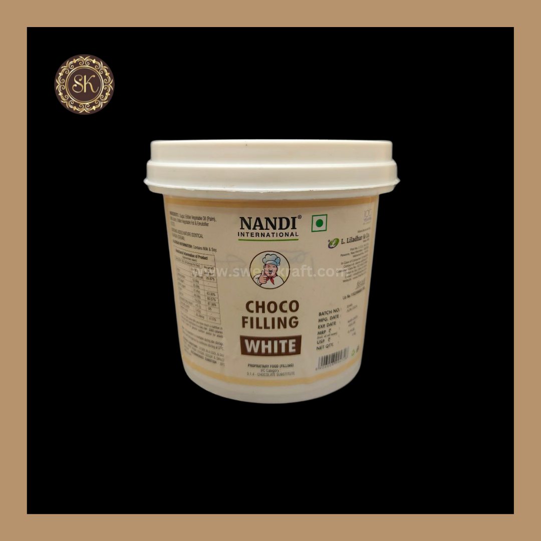 2m Choco Filling 1kg - White - Image 1