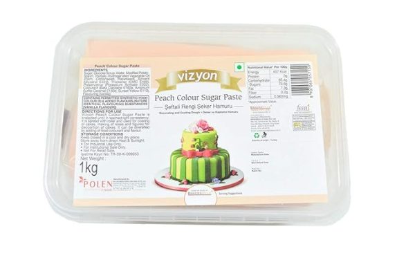 Vizyon Sugar Paste Peach 1 Kg