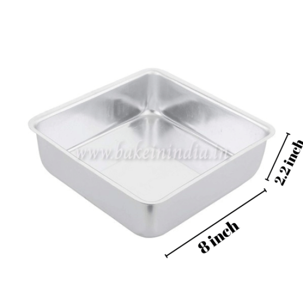 Aluminum Cake Mould Square 2"-6"