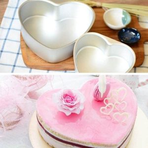 Aluminum Cake Mould Heart 6"