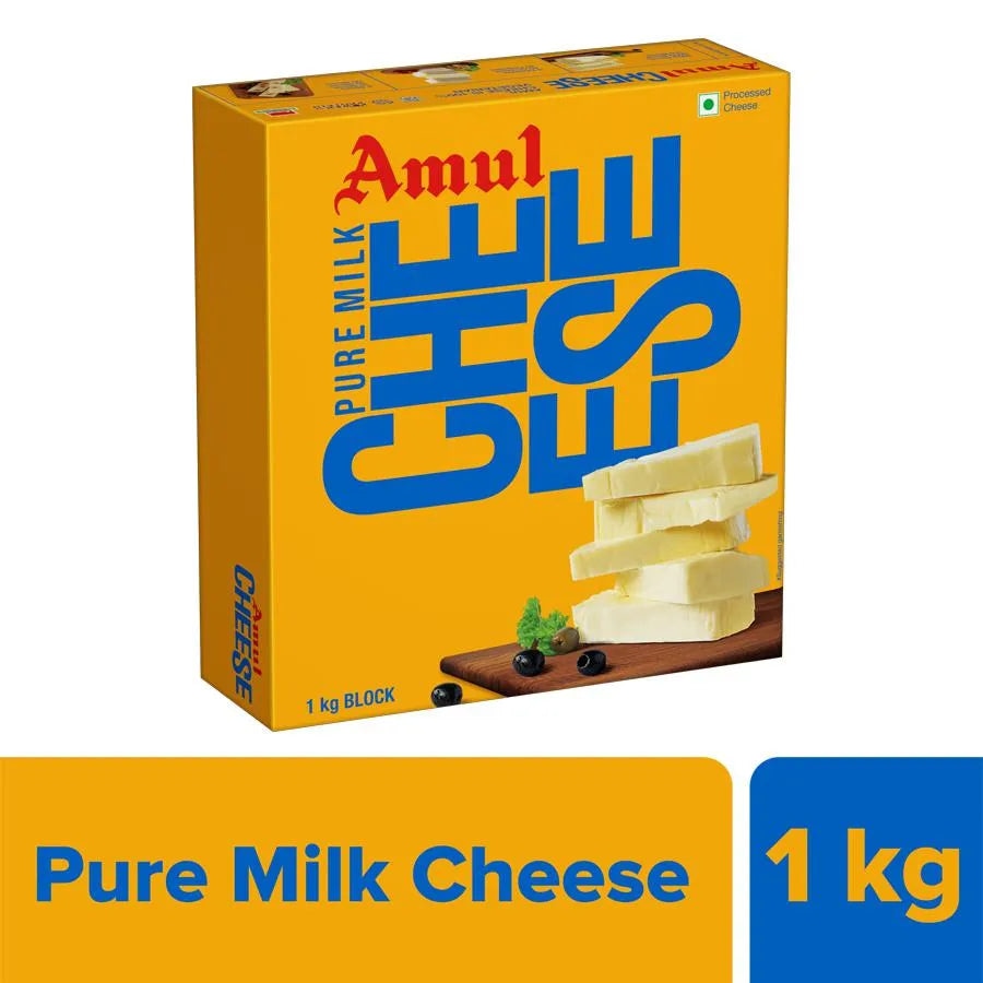 Amul Processed Cheese Block 1kg Pack - Image 1