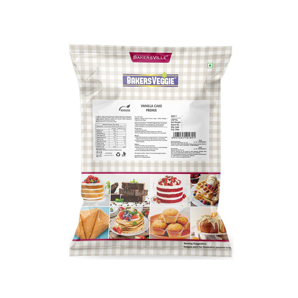 Bakersveggie Vanilla Concentrate-1kg - Image 1