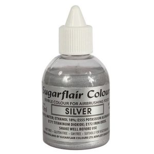 COLOUR GLO PROFESSIONALS AIRBRUSH CHOCK PEARL COLOUR - SILVER - (25 GM