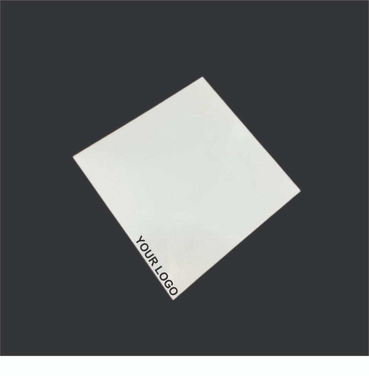 Cake Base 8" Square Black and White - Image 1