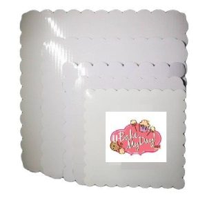 Cake Base 8" Square White