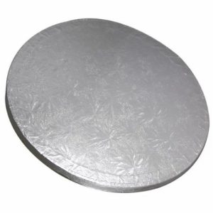 Cake Base Mdf Silver Round 12"