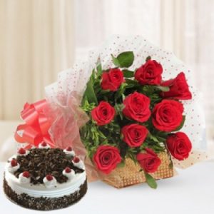 Ch. 10 Rose Flower Bunch Red