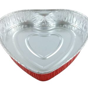 Ch. Al. Foil Container Heart 100 Pce. Pkt