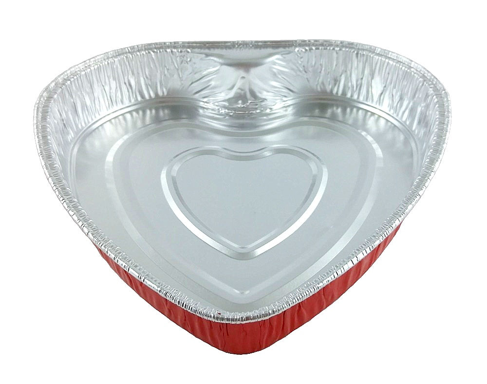 Ch. Al. Foil Container Heart 100 Pce. Pkt - Image 1