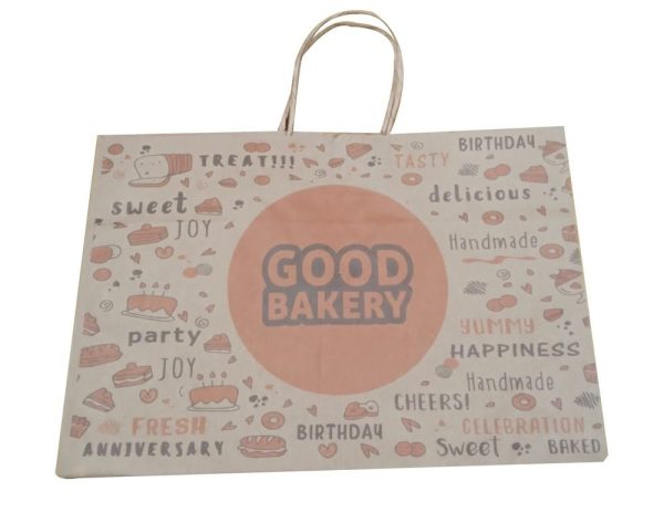 Ch. BK 58 3 Jar Bag Brown Craft Paper