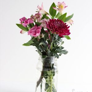 Ch. Bag Flower Bouqute Red