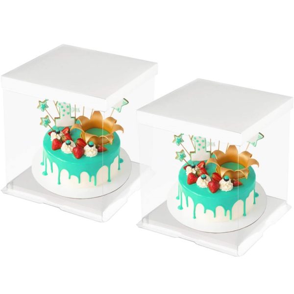 Ch CDS 207 Sq. Cake Box Transparent Top (6x6x4)