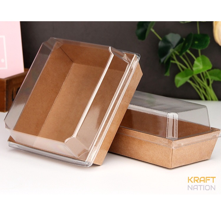 Ch CDS A110 Sandwich Box Sq. Brown with Lid Med. - Image 1