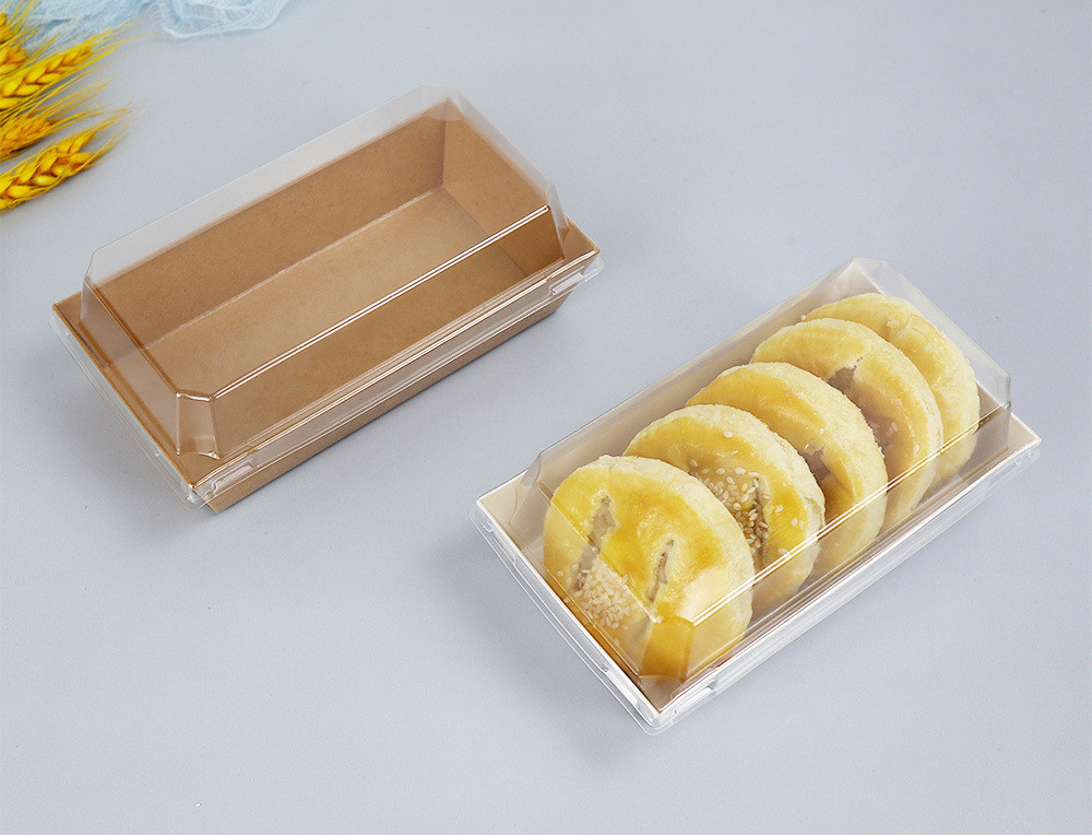 Ch Cds 302 Sandwich Box Sq. Brown with Lid Small - Image 1