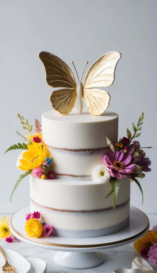 Ch Foil Look Butterfly