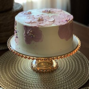 Ch Golden Cake Stand Star Shape