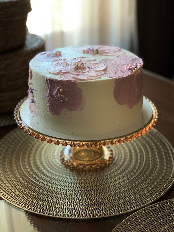 Ch Golden Cake Stand Star Shape