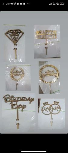 Ch. MDF Round Number Topper