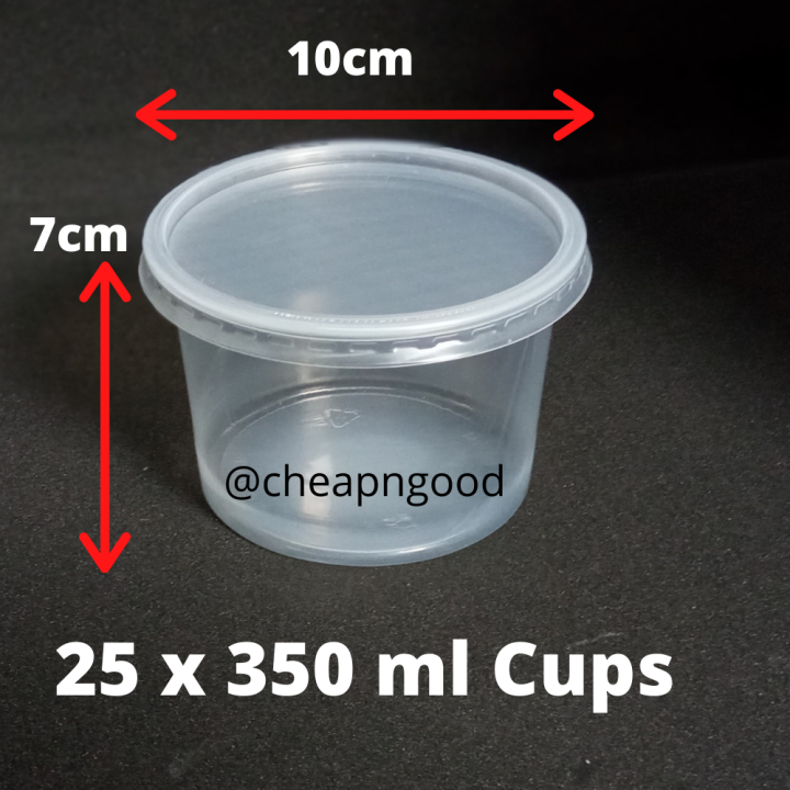 Ch. PVC Container 350 ML Long  Height with LID - Image 1