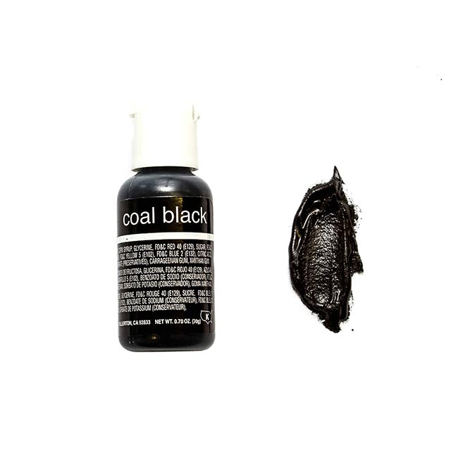 Chefmaster Liqua Gel Coal Black 20 Gm - Image 1