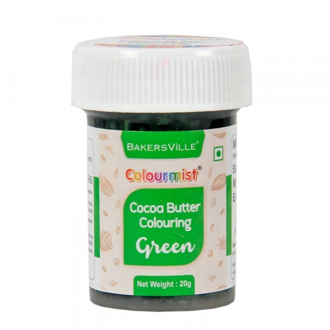 Colourmist Cocoa Butter Colour 20 Grm - Green - Image 1
