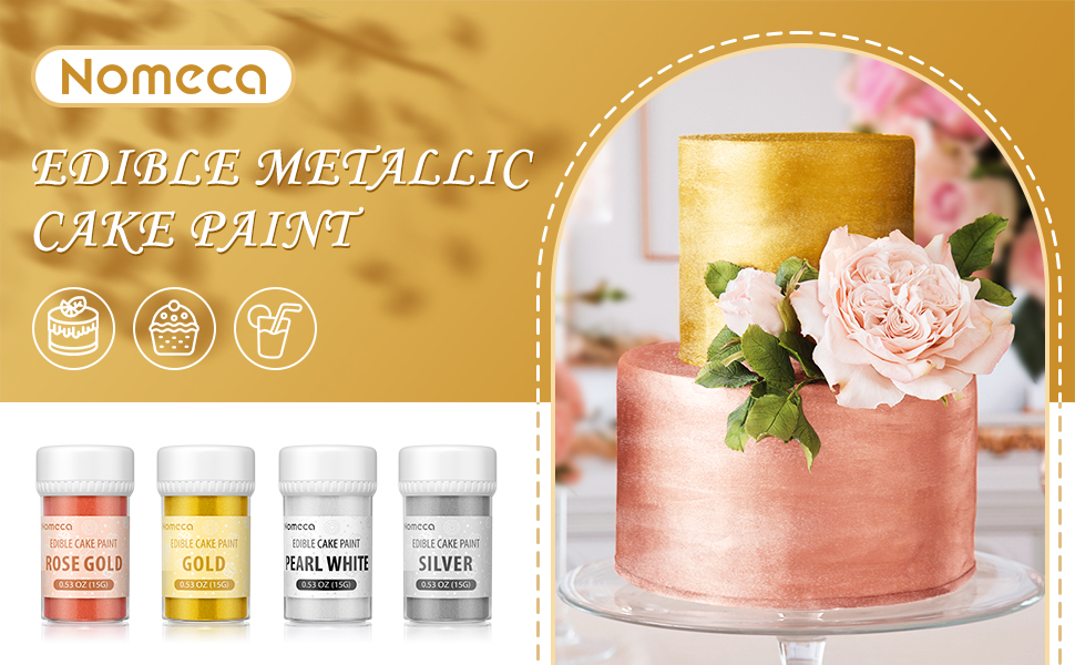 Colourmist Edible Paint Brush -Metallic Red - Image 1