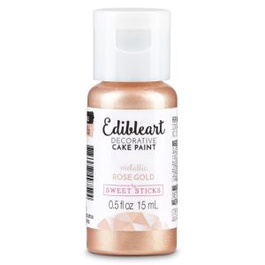 Colourmist Edible Paint Brush -Metallic Rose Gold