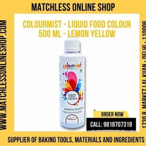 Colourmist Liquid Food Colour Lemon Yellow 500 Ml