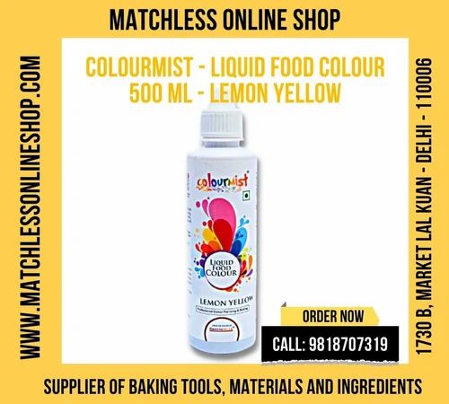 Colourmist Liquid Food Colour Lemon Yellow 500 Ml