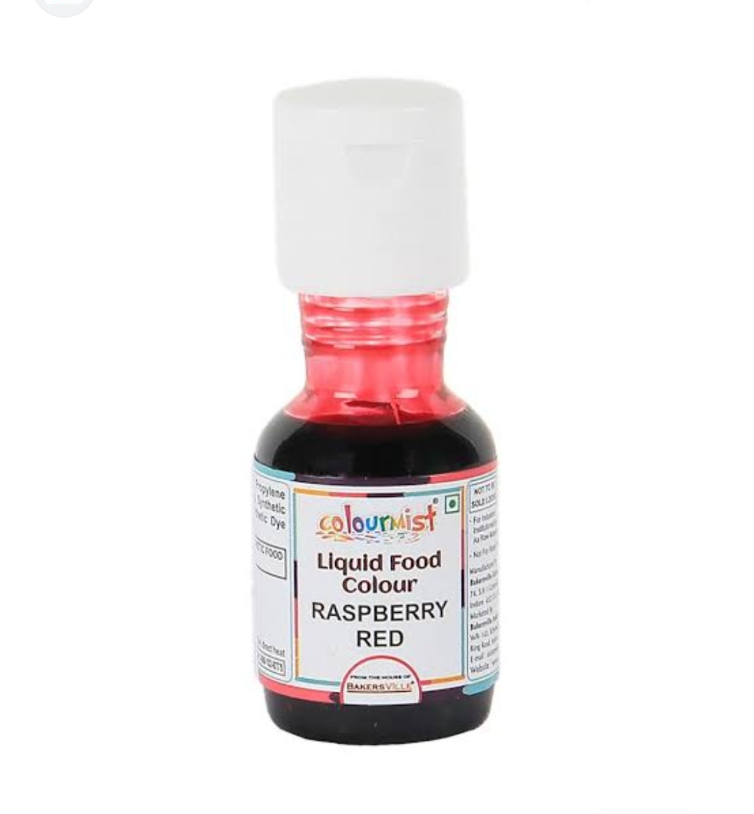 Colourmist Liquid Food Colour Raspberry Red 200gm - Image 1