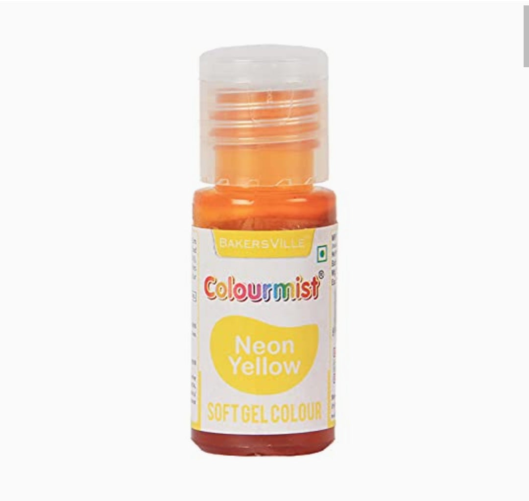 Colourmist Soft Gel Colour -Lemon Yellow 20gm - Image 1