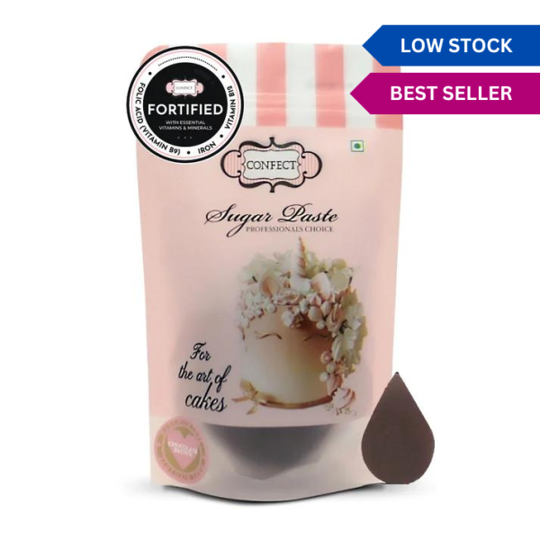 Confect Sugar Paste Chocolate Brown 250gm