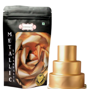 Confect Sugar Paste Gold -250gm