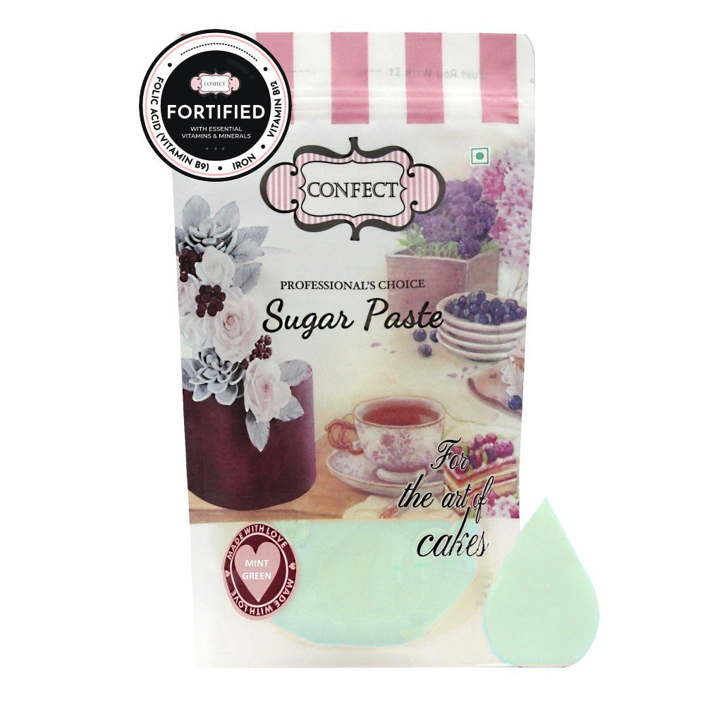 Confect Sugar Paste Teal Green - 1kg - Image 1