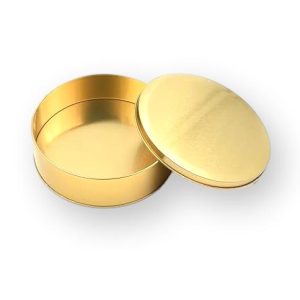DREAM TIN Round Gold 140 x 80mm