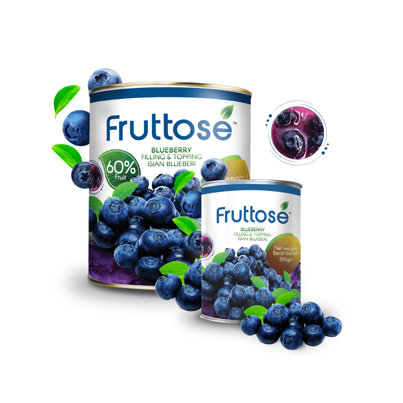 Damati Fruttose Fruit Filling - Blueberry 595gm - Image 1
