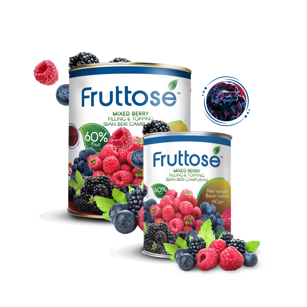 Damati Fruttose Fruit Filling - Mixed Berry 595gm - Image 1