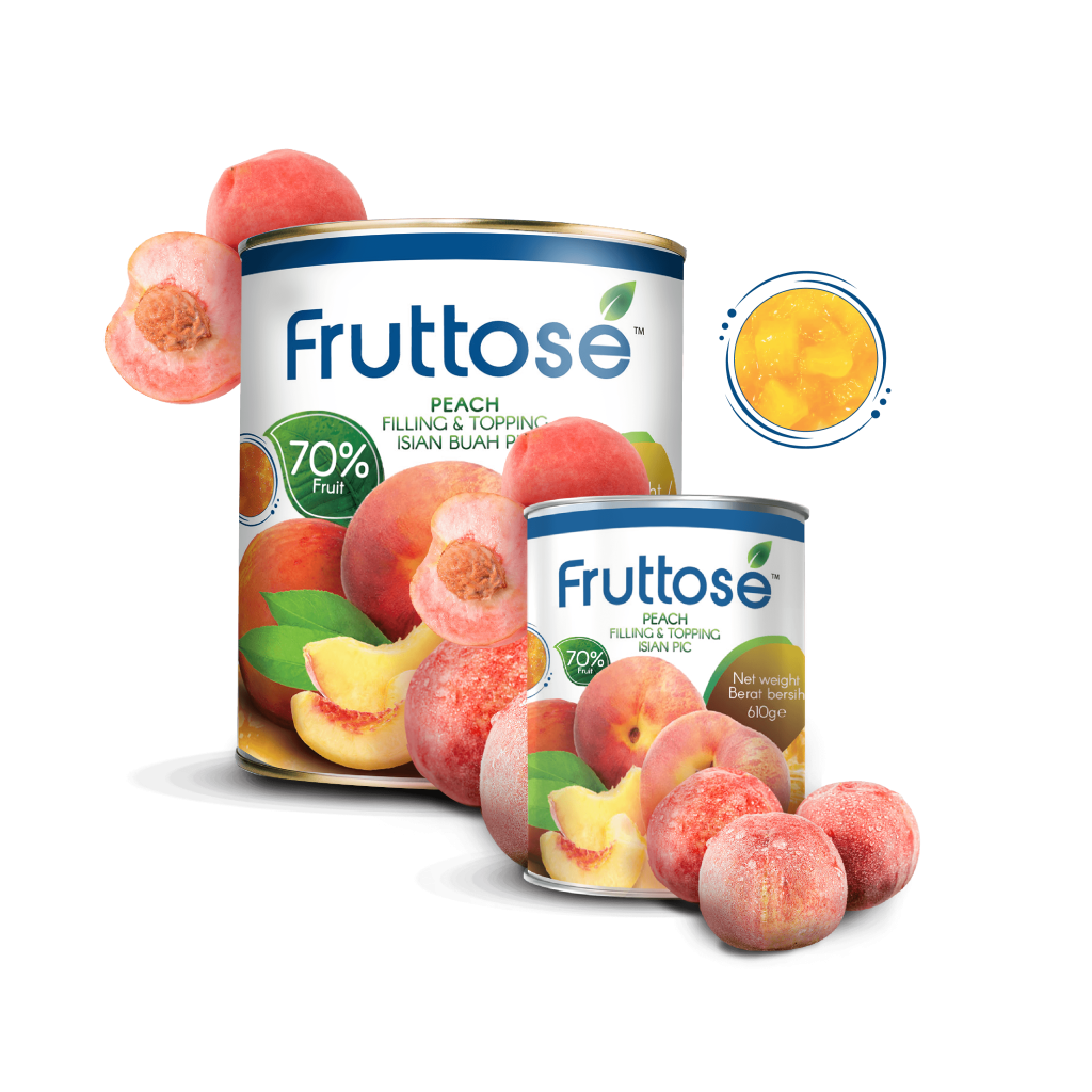 Damati Fruttose Fruit Filling - Peach 595 Grm - Image 1