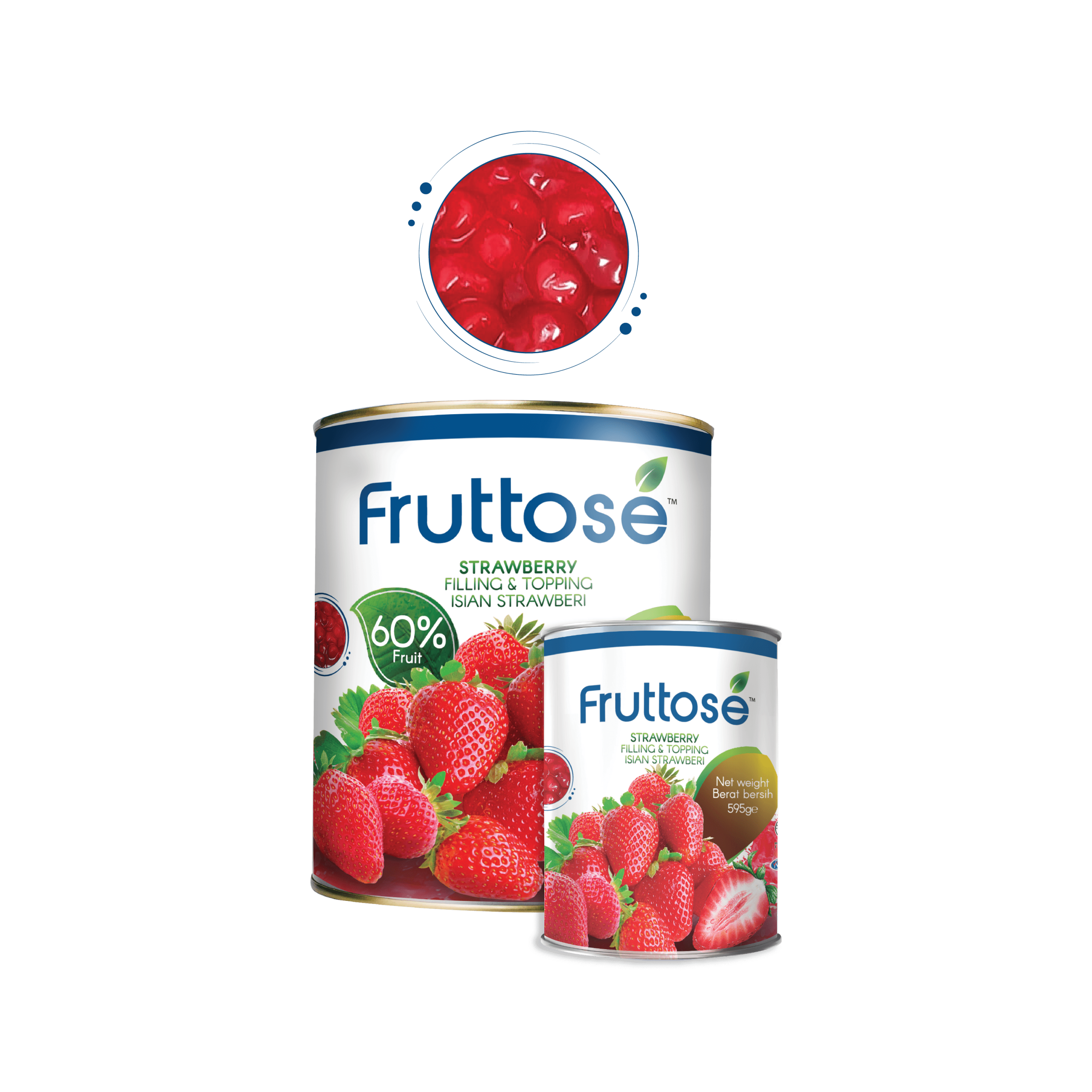 Damati Fruttose Fruit Filling - Strawberry 3.3kg - Image 1