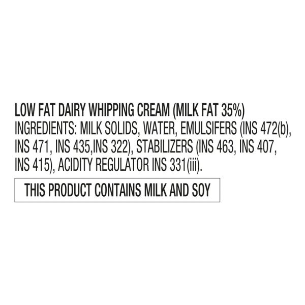 Dlecta Dairy Whipping Cream 1 Kg 32.1%