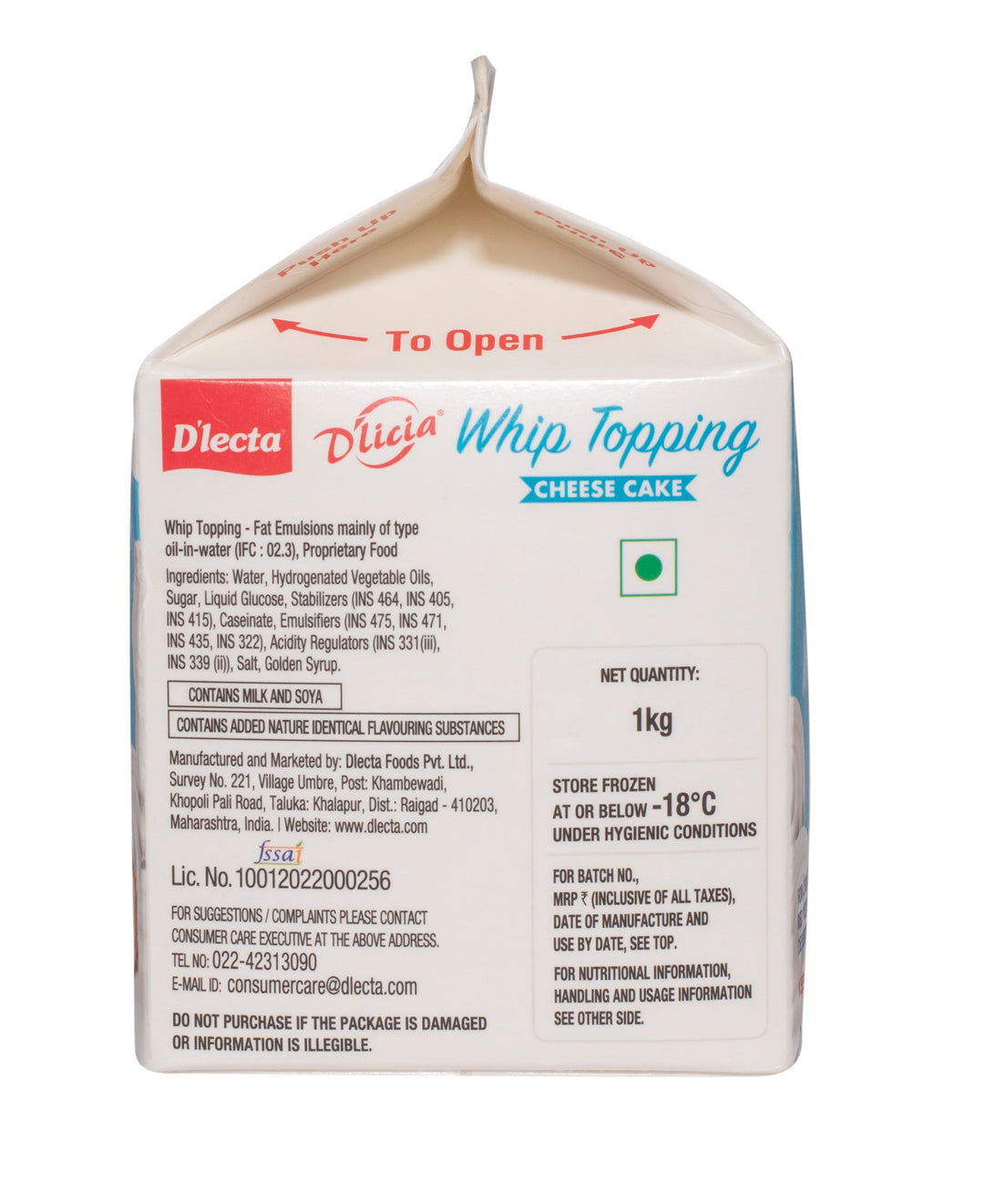 Dlecta Pizza Topping Mozrella Blend-2kg - Image 1